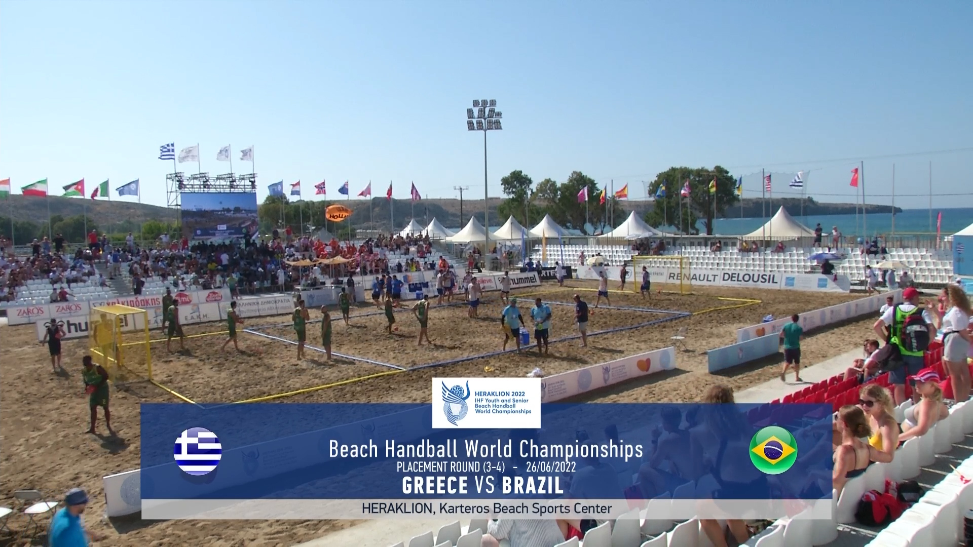 Παγκόσμιο  Πρωτάθλημα  Beach Handball | Ελλάδα – Βραζιλία – Μικρός Τελικός – Άνδρες