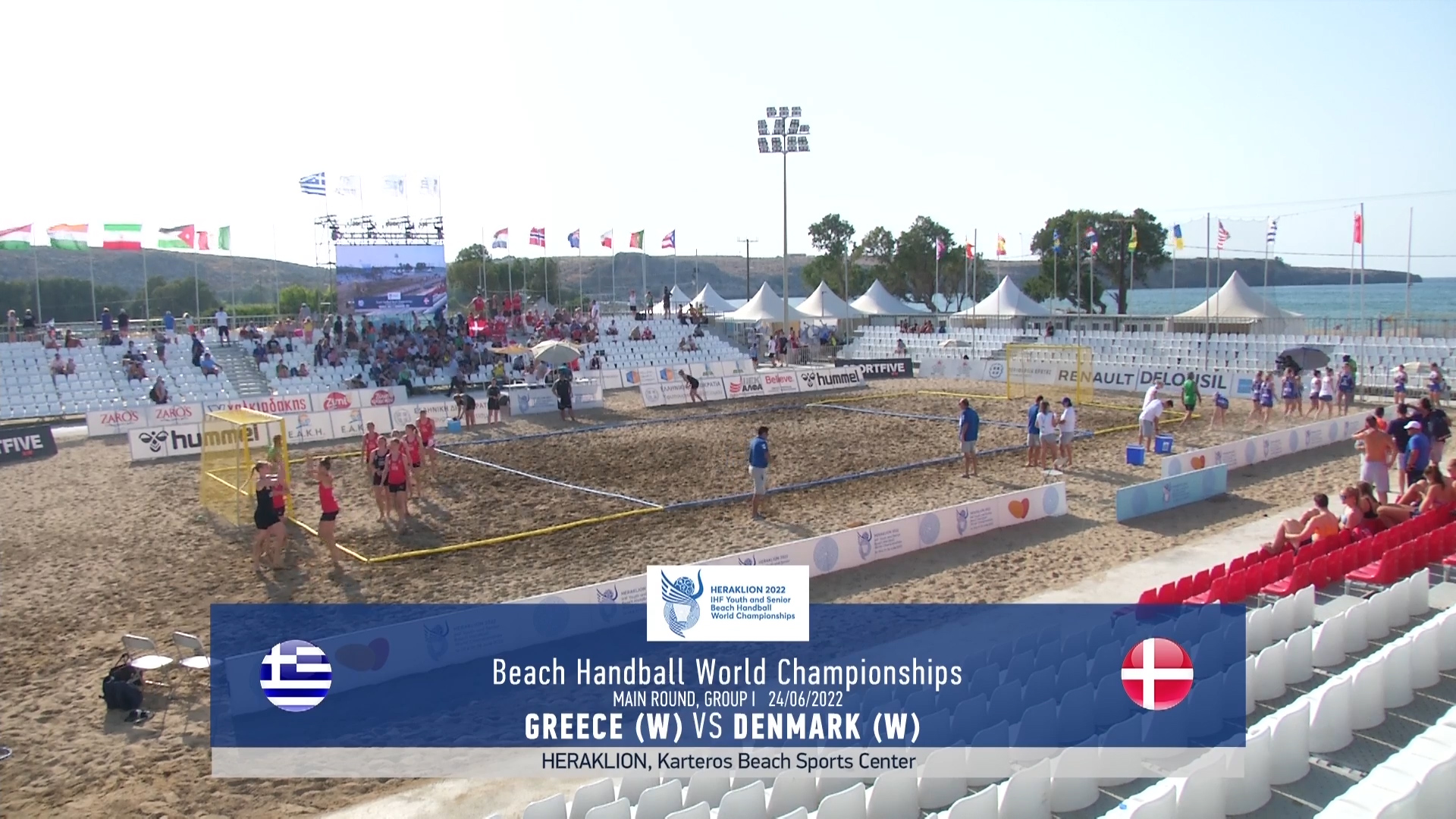 Παγκόσμιο  Πρωτάθλημα  Beach Handball | Ελλάδα – Δανία – Β’ Φάση  Ομίλων – Γυναίκες