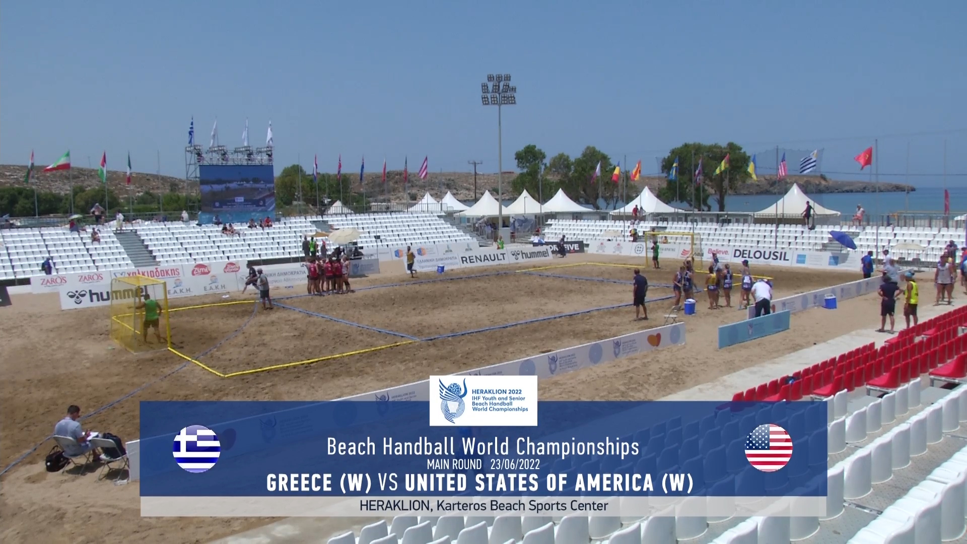 Παγκόσμιο Πρωτάθλημα Beach Handball | Ελλάδα – ΗΠΑ – Β’ Φάση Ομίλων – Γυναίκες