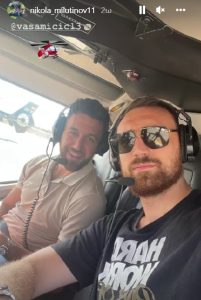 Έφτασαν στη Σύρο με ελικόπτερο οι Μιλουτίνοβ και Μίτσιτς