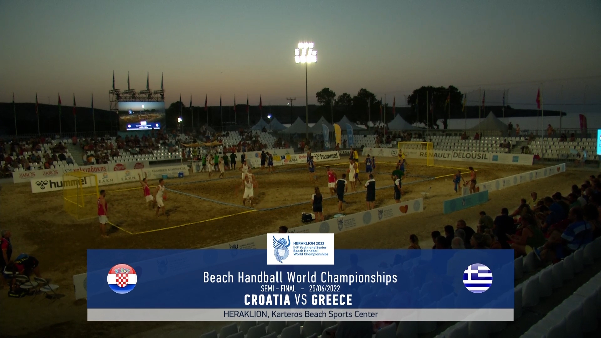 Παγκόσμιο  Πρωτάθλημα  Beach Handball | Κροατία – Ελλάδα – Ημιτελική φάση – Άνδρες