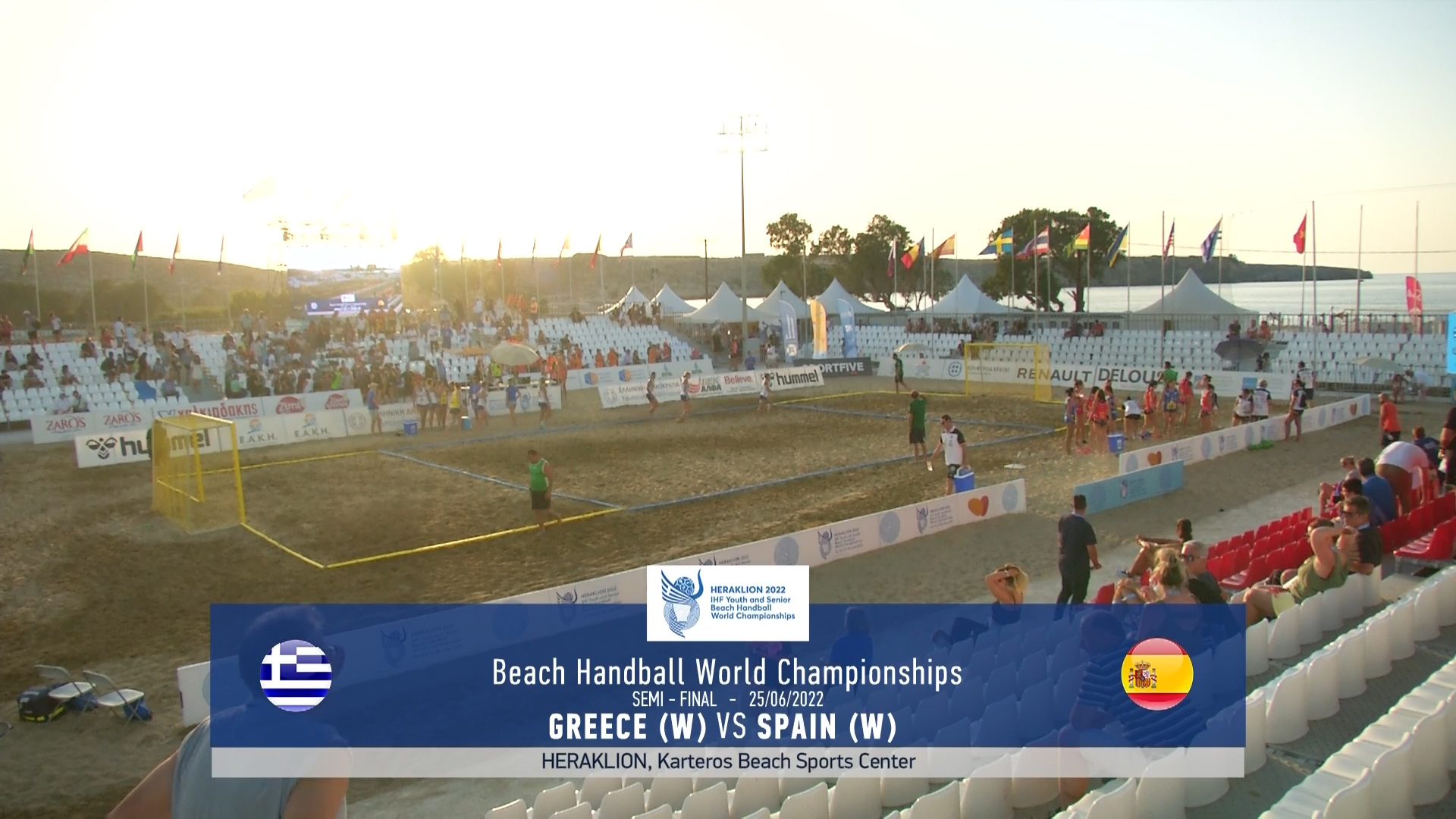 Παγκόσμιο  Πρωτάθλημα  Beach Handball | Ελλάδα – Ισπανία – Ημιτελική φάση – Γυναίκες
