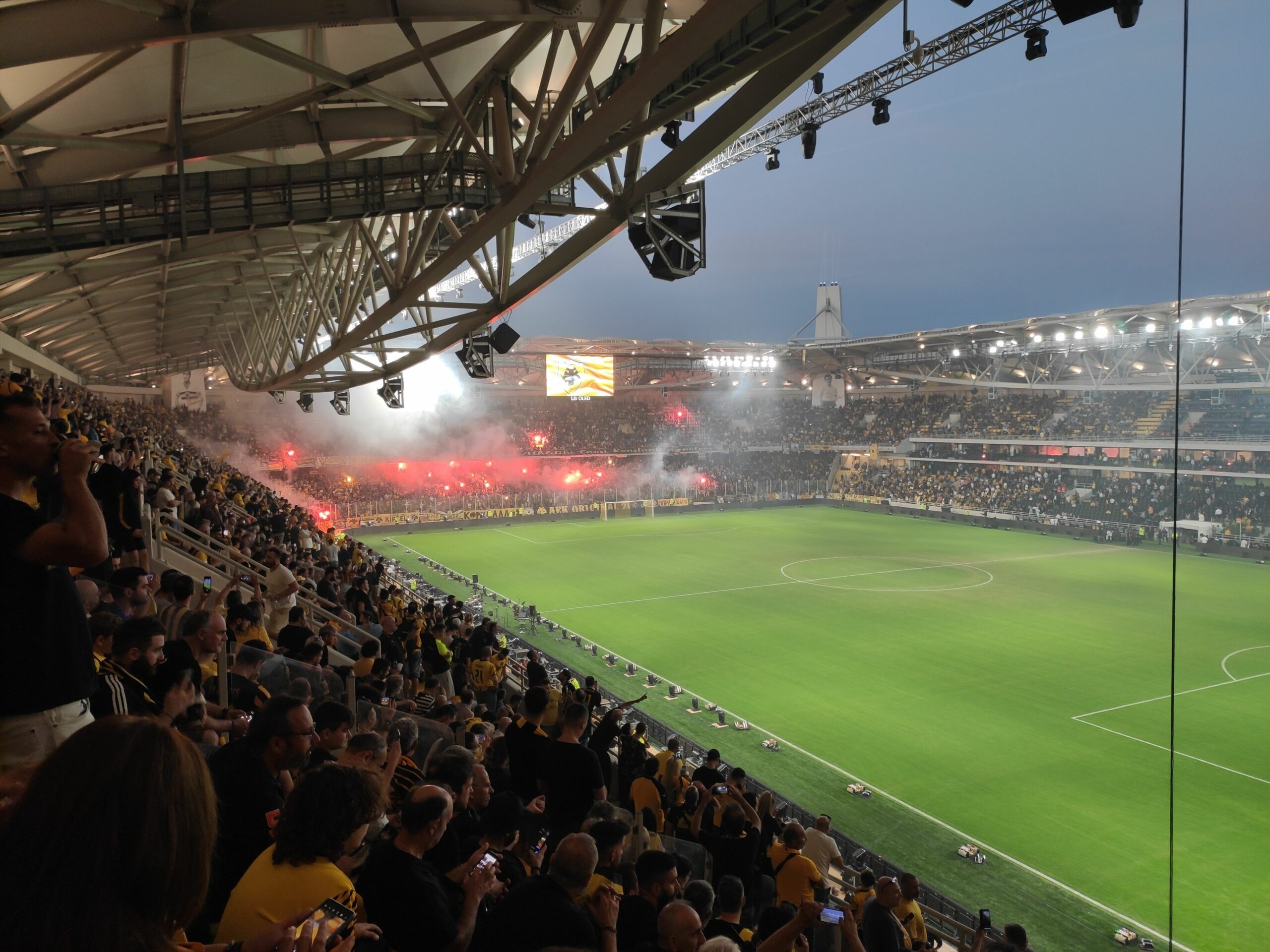 “Ζεσταίνεται” για τα εγκαίνια η “OPAP Arena” (video)