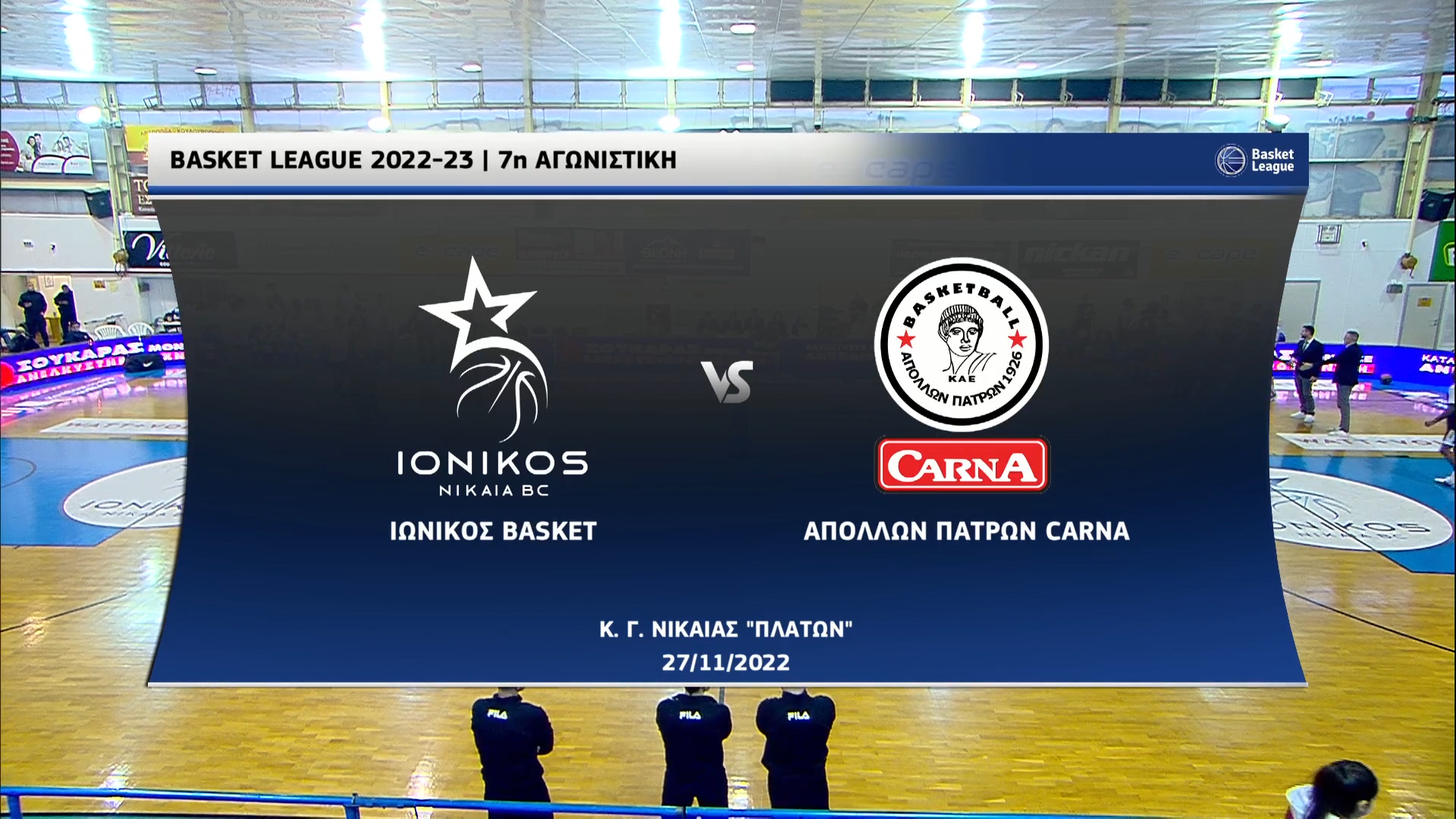 Basket League 2022-2023 | Κυριακή  27 Νοεμβρίου 2022 –  Ιωνικός – Απόλλων Π.