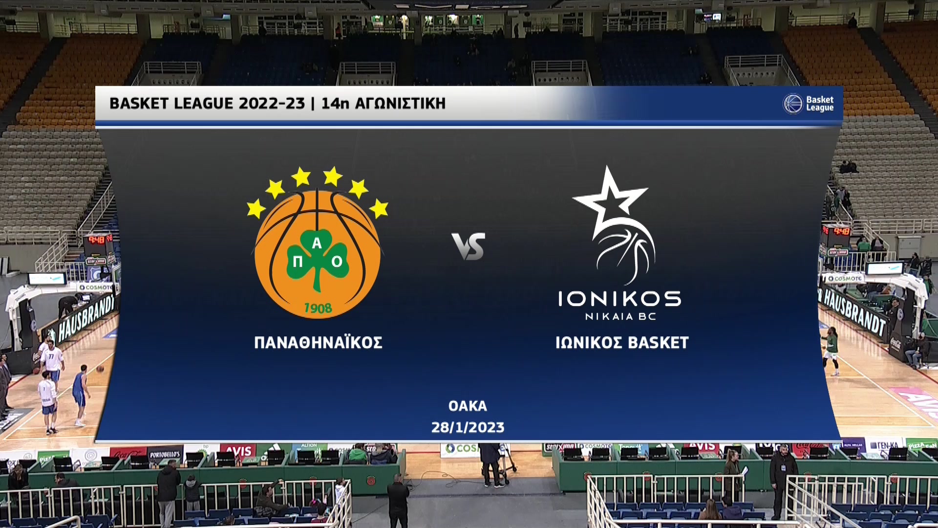 Basket League 2022-2023 | Σάββατο 28 Ιανουαρίου 2023 – Παναθηναϊκός – Ιωνικός