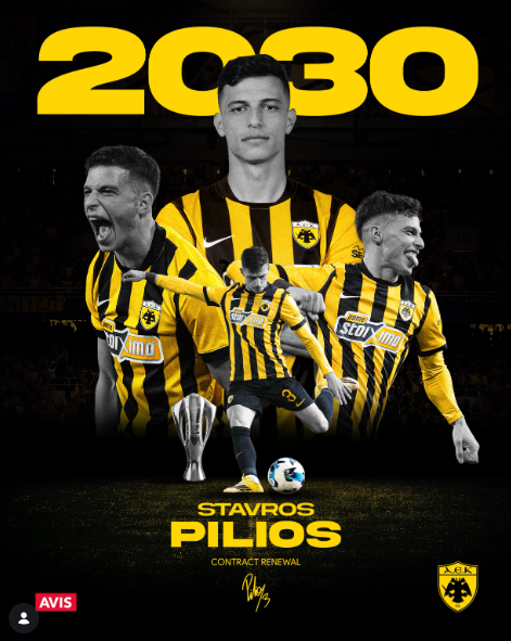 Στην AEK μέχρι το 2030 ο Σταύρος Πήλιος