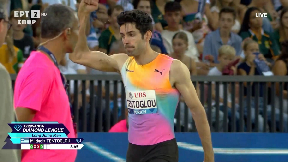 Πρώτος ο Τεντόγλου στο Diamond League της Ζυρίχης με 8,45μ. (video)